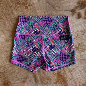 Peachy Athletic Patchwork Shorts